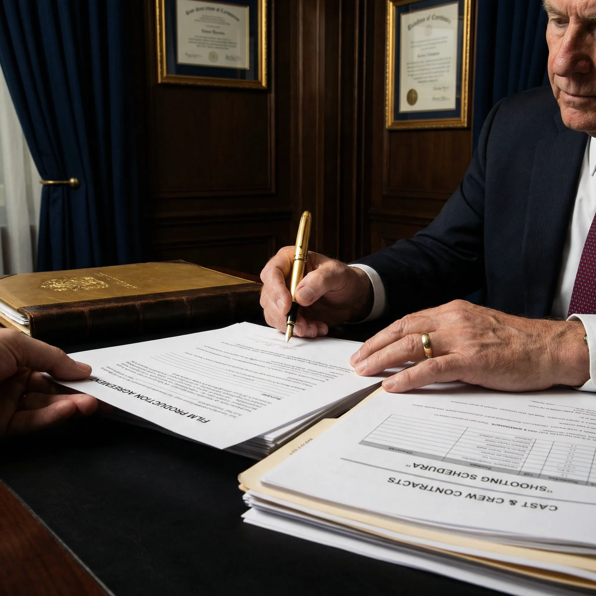 影视合同审查签约场景